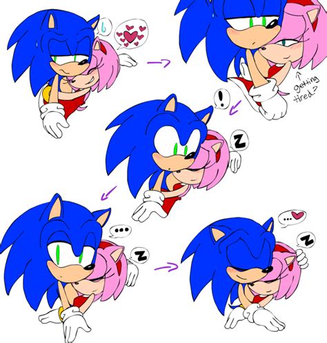 Sonic The Hedge Is Doing Different Poses For Each Other S Face And Head Expressions