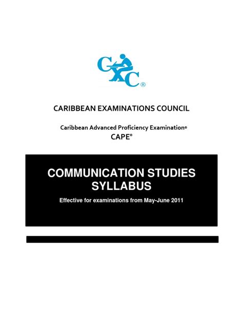 Capecommunicationstudiespdf English Language