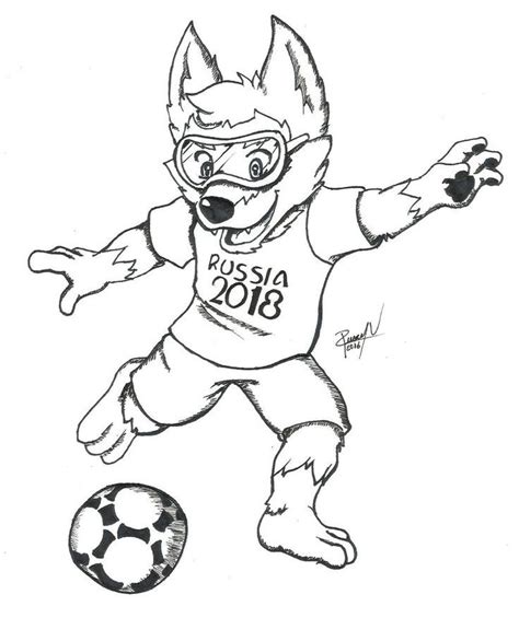 mascota del mundial 2018 para colorear imagenes de rusia 2018 mascota del mundial dibujos