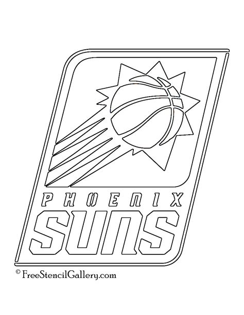 Nba Phoenix Suns Logo Stencil Free Stencil Gallery