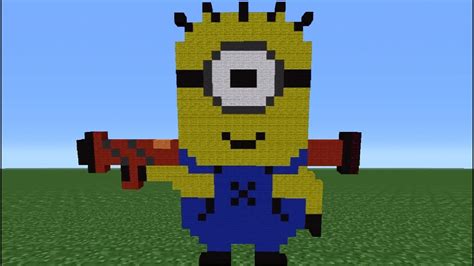 Minecraft Tutorial How To Make A Despicable Me Minion YouTube