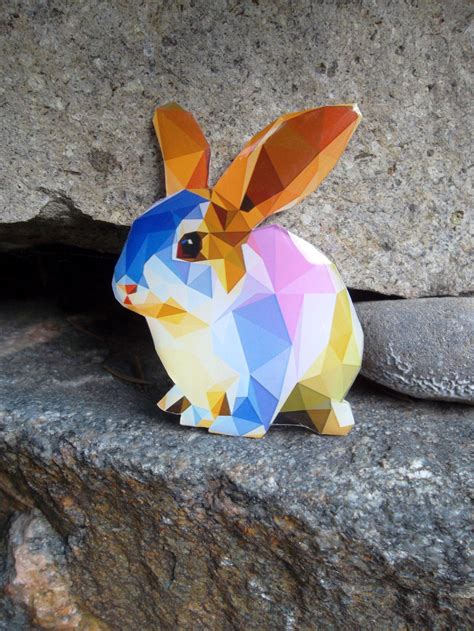 Colorful Bunny Hare Rabbit Crystal Resin Brooch Hare Pin Rabbit Pin