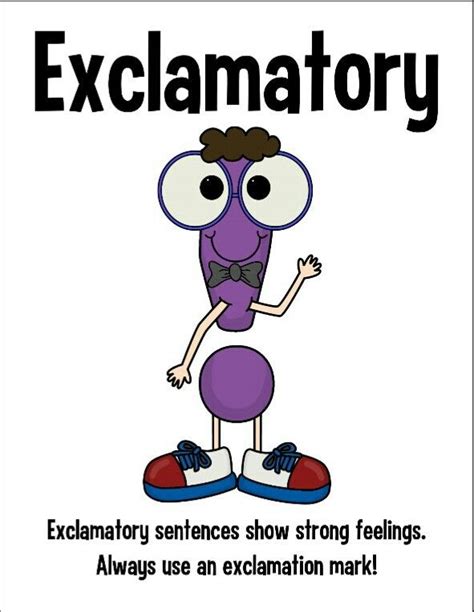 Sentences | Types of sentences, Exclamatory sentences, Teaching freebies