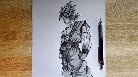 How To Draw Goku Mastered Ultra Instinct Pencil Sketch Dragonball Manga Youtube