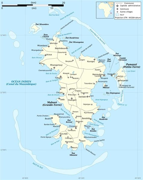 Carte De Mayotte Mayotte Carte Des Villes Relief Politique Routes