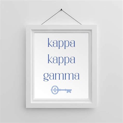 Kappa Kappa Gamma Navy Blue Sorority Printable Big Sis Etsy