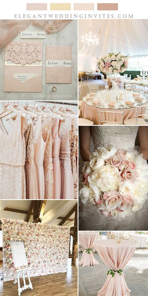 Romantic And Elegant Blush Pink And Champagne Wedding Colors Dusty Rose