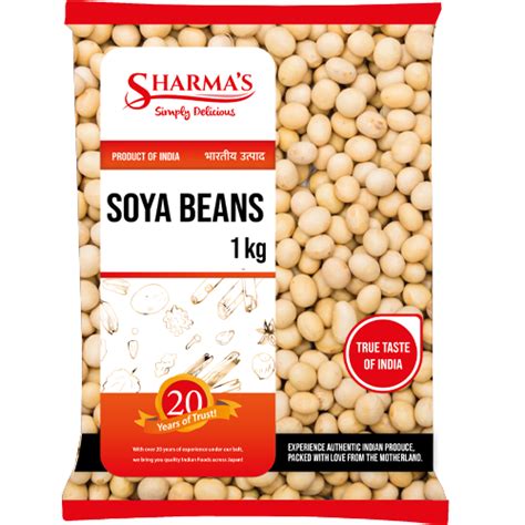 Sharmas Soya Beans 1kg Superior Indian Foods Indojin