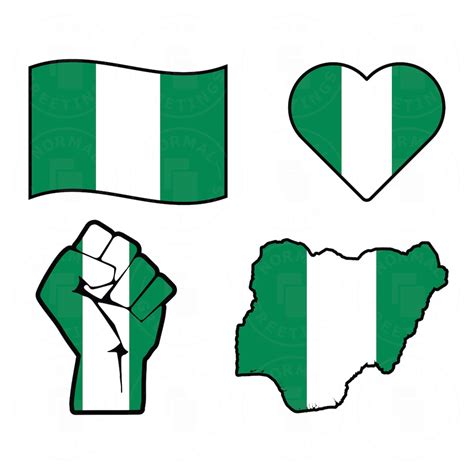Nigeria Flag Svg Png Bundle Nigerian Flag Nigerian Pride African
