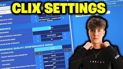 Trying Out The Best Pro Fortnite Player Settings Clix Settings