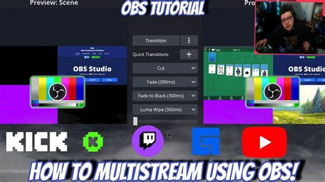 How To Multistream Using Obs Kick Twitch Youtube Facebook Youtube