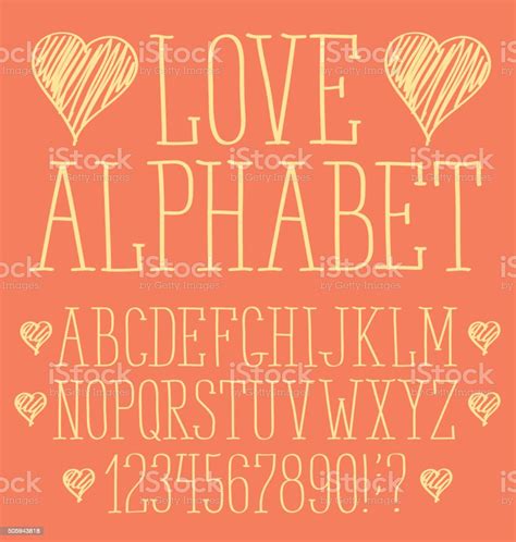 Vector Hand Drawn Alphabet Stock Illustration Download Image Now