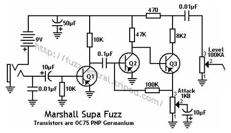fuzz pedal schematic