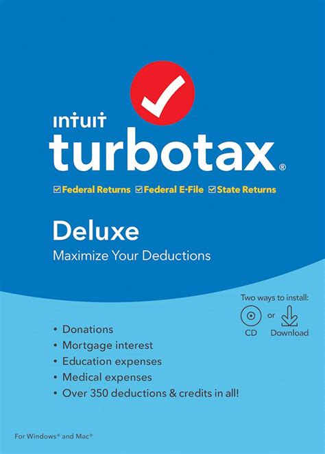 Customer Reviews Turbotax Deluxe Federal State Int F