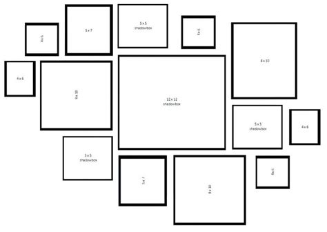 Guide to standard photo print sizes and frame for fun. gallery wall template generator wall photo collage ...