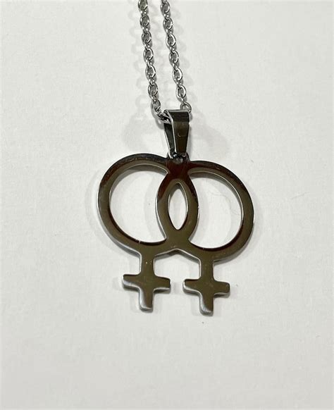 double venus gay lesbian pride stainless steel medallion etsy australia