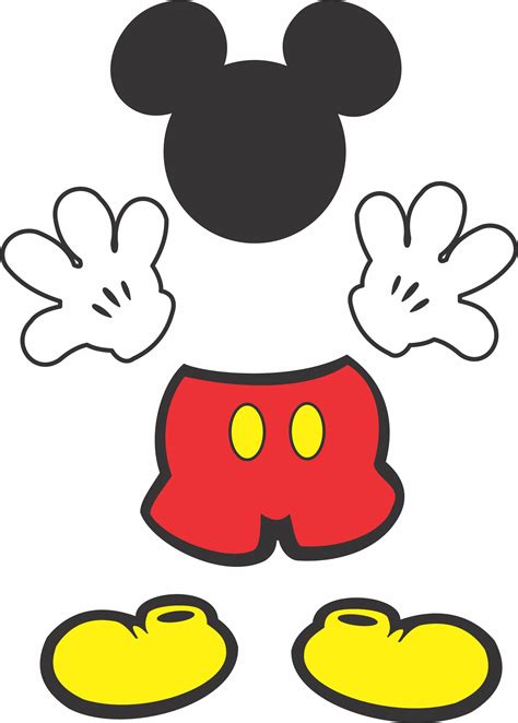 Partes Mickey Para Tubetes Mickey Mouse Classroom Mickey Mouse Crafts