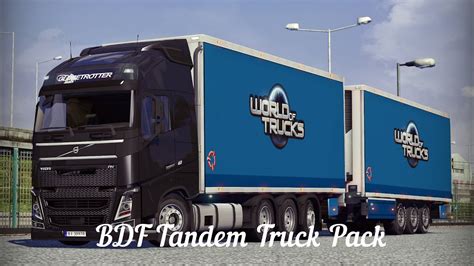 Ets2 V1825s Mod Bdf Tandem Truck Pack Youtube