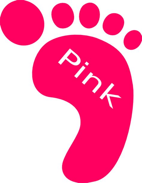 Right Pink Footprint Clip Art At Vector Clip Art Online