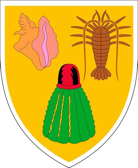 Coat Of Arms Of The Turks And Caicos Islands United Kingdom Coat Of