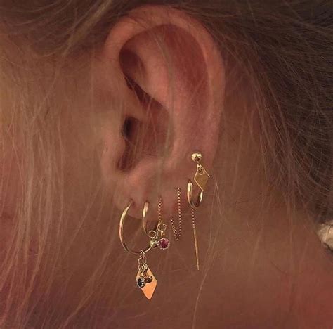 Pin On Four Ear Piercings