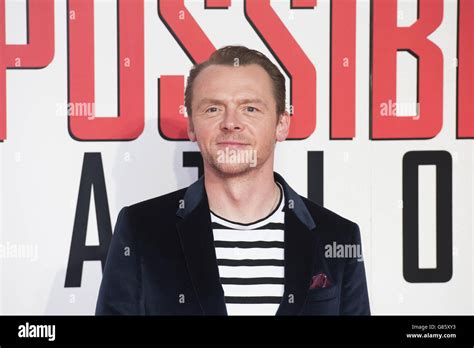 Simon Pegg Attending The Mission Impossible Rogue Nation Premiere At