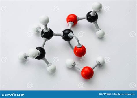 Modèle De Molécule De Chimie Organique Photo Stock Image Du Heureux Ester 82169646