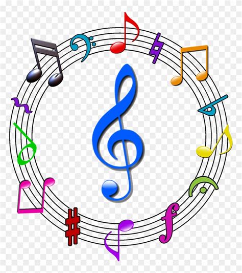 Musical Note Clip Art Colorful Music Symbols Png Free Transparent