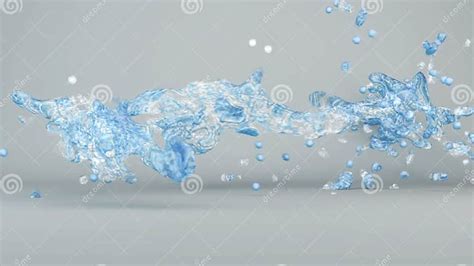 Cg Animation Water Flow Stock Illustration Illustration Of Droplet
