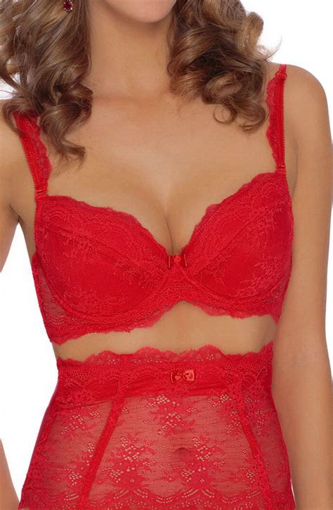 Fabulously Elegant Red Push Up Bra By Roza Buy Lingerie Online Amarielle