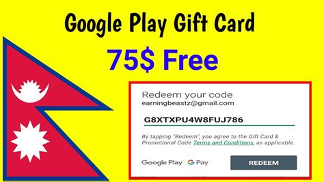 How To Get Google Play Gift Card Free In Nepal 2019 Free Google Play