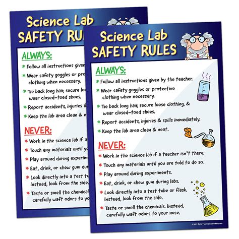 Middle School Science Safety Posters