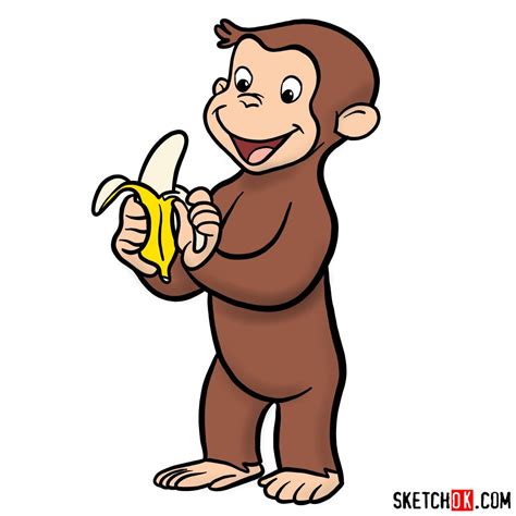 How To Draw Curious George Face Springadvance