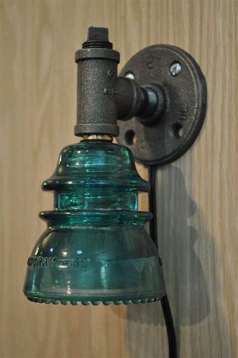 Glass Insulator Wall Sconce Light Retro Industrial Styling So Clever