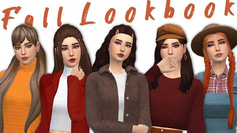 Fall Lookbook 🍁☕🍂 Los Sims 4 Cc Links Youtube