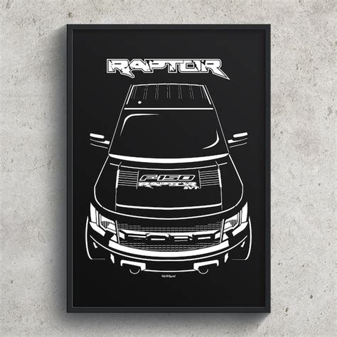 2013 Ford Raptor Poster Etsy