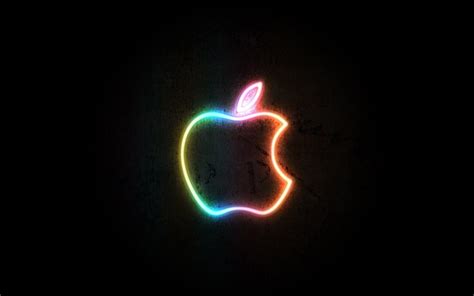 Neon Apple Logo Wallpapers Top Free Neon Apple Logo Backgrounds