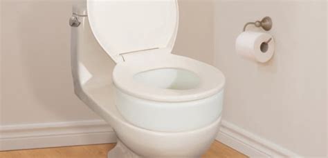 Elongated Raised Toilet Seat With Lid By Aquasense® Aquasense®