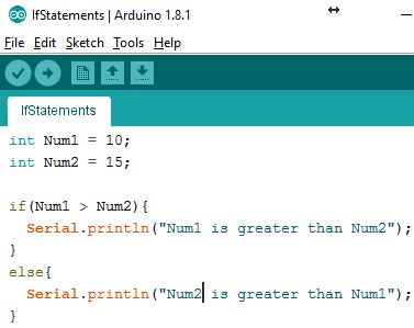 Arduino Ide Conditional If Else If Statements Stempedia Education