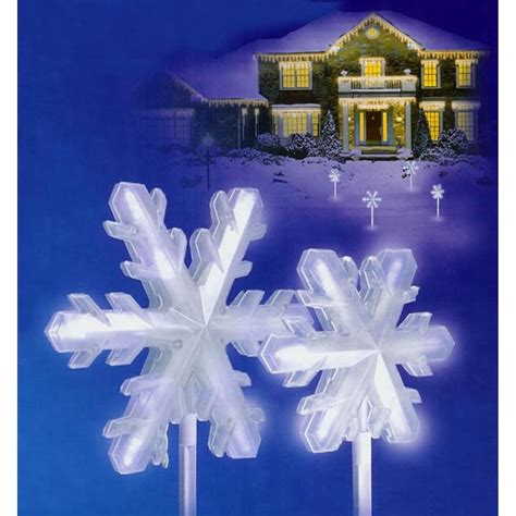 Shop Set Of 4 Pure White Frosted Led Lighted 3 D Snowflake Christmas