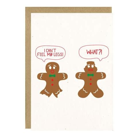 Funny Gingerbread Cards Christmas Card Set Funny Holiday Card Set