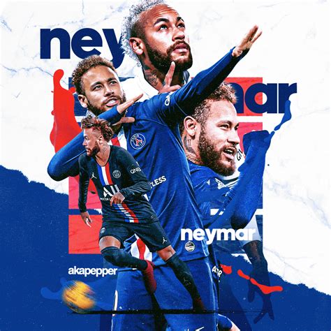 Neymar Psg Match Day Poster Behance