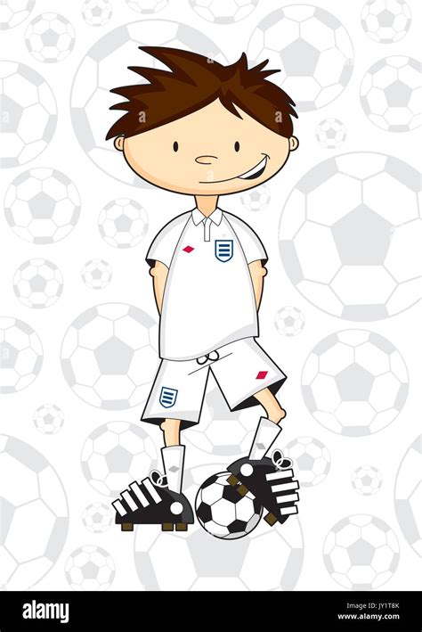 Cute Cartoon Soccer Football Player Stock Vector Image And Art Alamy