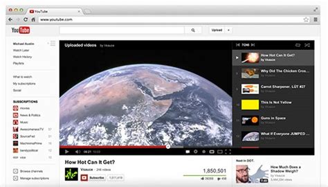 Youtubes New Interface