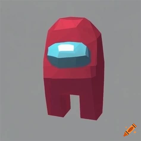 Low Poly Crewmate Character From Among Us