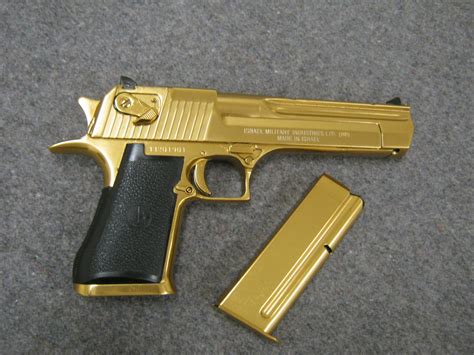 Sold Price Imi Desert Eagle 44 Magnum Semi Auto Pistol In Gold Finish