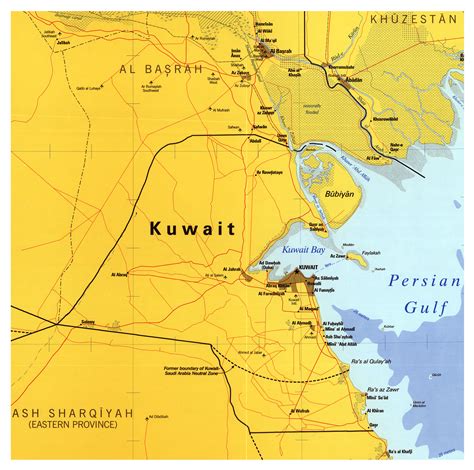 Map Of Asia Kuwait 88 World Maps
