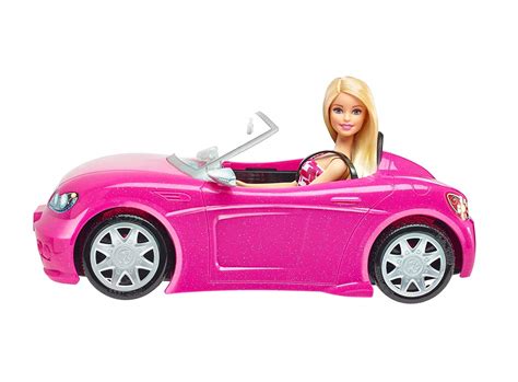 Shoppingexpresspk Barbie Doll And Convertible Car For Girls Pink