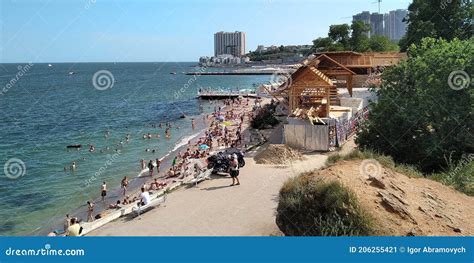 Odessa Beach Coast Ukraine Editorial Photo Image Of Building Breakwater