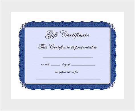 Gift certificate is a printed piece of paper holding a specific value of money along with expiry date. 44+ Free Printable Gift Certificate Templates (for Word & PDF)